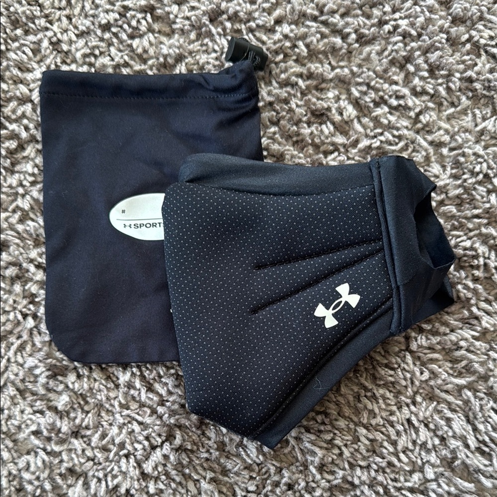 Under Armour Black Face Mask with Pouch